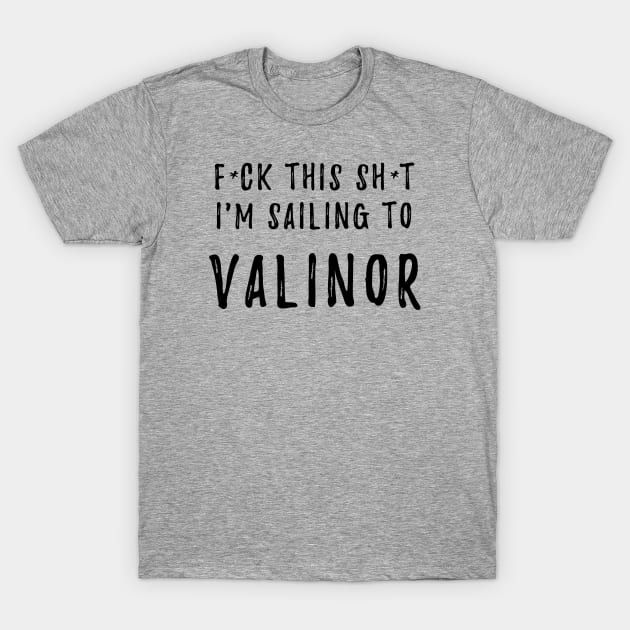 Sailing to Valinor T-Shirt by silmarillionshirts